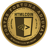 Logo of HTMLCoin (HTMLBTC).